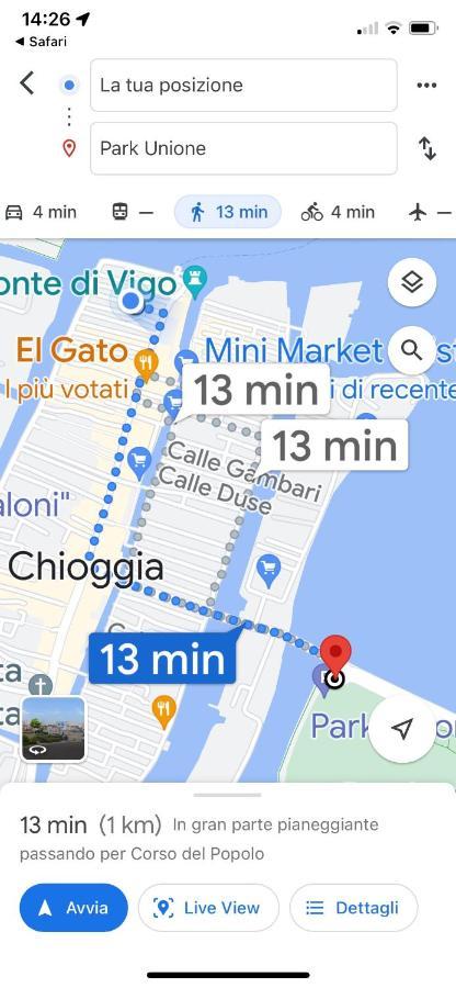 Casabella Chioggia Casa Indipendente Con Corte Eksteriør bilde